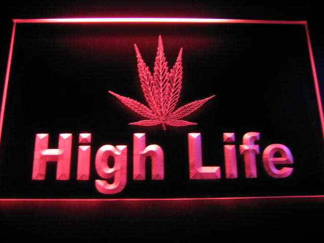 High Life Logo Beer Bar Pub Store Light Sign Red